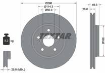Jeu de 2 disques de frein