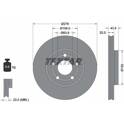 Jeu de 2 disques de frein TEXTAR - 92327503