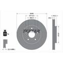 Jeu de 2 disques de frein TEXTAR - 92337303