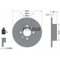 Brake disc set (2) TEXTAR - 92019300