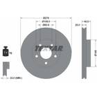 Brake disc set (2) TEXTAR - 92141203