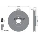 Brake disc set (2) TEXTAR - 92158703