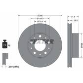 Brake disc set (2) TEXTAR - 92275003