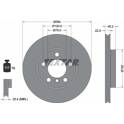 Brake disc set (2) TEXTAR - 92277805