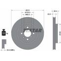 Brake disc set (2) TEXTAR - 92278203