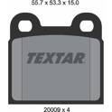 Front brake pad set TEXTAR - 2000906