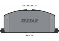 Front brake pad set