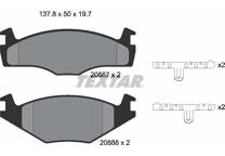 Front brake pad set