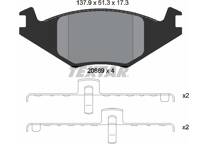 Front brake pad set