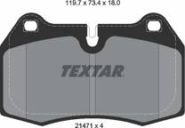 Front brake pad set