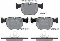 Front brake pad set