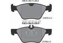 Front brake pad set