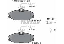 Front brake pad set