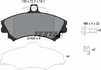 Front brake pad set