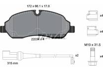 Front brake pad set