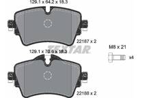 Front brake pad set