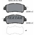 Front brake pad set TEXTAR - 2223501