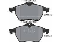 Front brake pad set