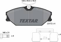 Front brake pad set