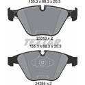 Front brake pad set TEXTAR - 2331301