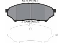 Front brake pad set