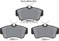 Front brake pad set