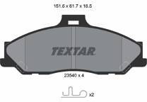 Front brake pad set