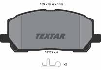 Front brake pad set
