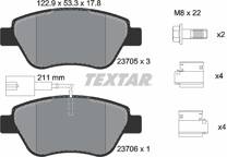 Front brake pad set