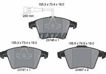 Front brake pad set