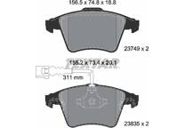 Front brake pad set