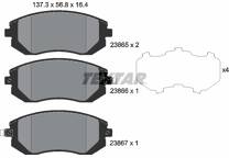 Front brake pad set