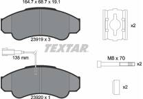 Front brake pad set