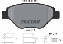Front brake pad set
