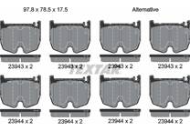 Front brake pad set
