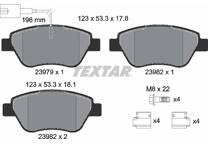Front brake pad set