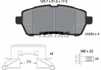 Front brake pad set
