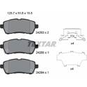 Front brake pad set TEXTAR - 2428303