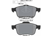 Front brake pad set