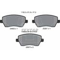 Front brake pad set TEXTAR - 2440301