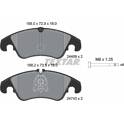 Front brake pad set TEXTAR - 2440901