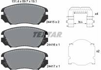 Front brake pad set