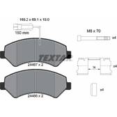 Japko Front Brake Pad Set For Vauxhall Movano B 2.3 CDTI (2010-2022) | With Wear Sensor