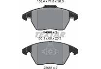Front brake pad set
