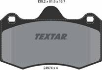 Front brake pad set