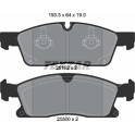 Front brake pad set TEXTAR - 2519201