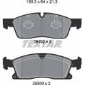 Front brake pad set TEXTAR - 2519202