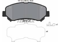 Front brake pad set