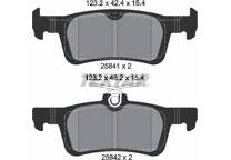 VALEO - Plaquettes De Frein First - 302259 - Jeu De 4 Plaquettes - Essieu Avant - Entièrement équipés Avec Accessoires Montés