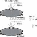 Jeu de plaquettes de frein avant TEXTAR - 2172402